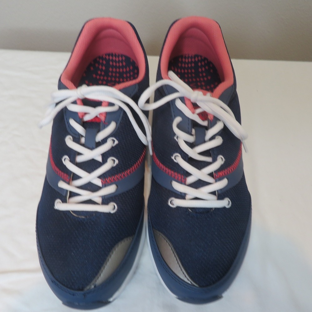 Vionic Kona Navy Blue Coral Pink Walking Sneakers Womens 10 A 43KONA/8552